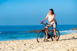 bike at beach